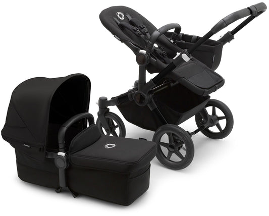 Bugaboo Donkey 5 Mono Complete Single-to-Double Stroller - Black / Midnight Black / Midnight Black