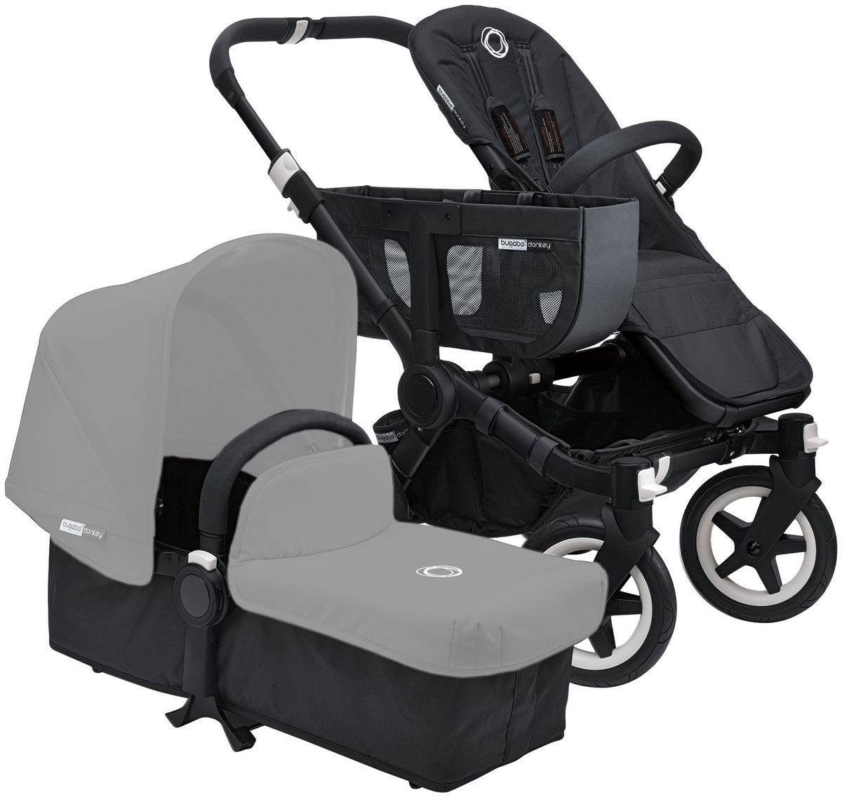 Bugaboo 2014 Donkey Stroller Compact Fold Base - All Black