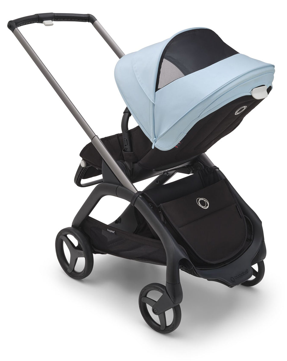 Bugaboo Dragonfly Complete Lightweight Compact Stroller - Graphite / Midnight Black / Skyline Blue