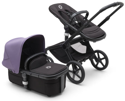 Bugaboo Fox 5 Complete Stroller - Black / Midnight Black / Astro Purple