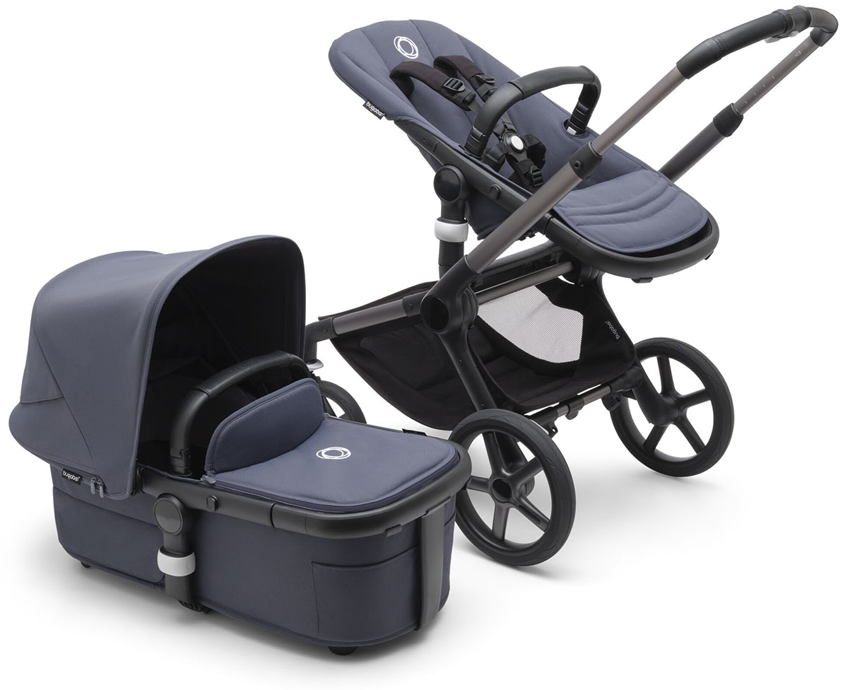 Bugaboo Fox 5 Complete Stroller - Graphite / Stormy Blue / Stormy Blue