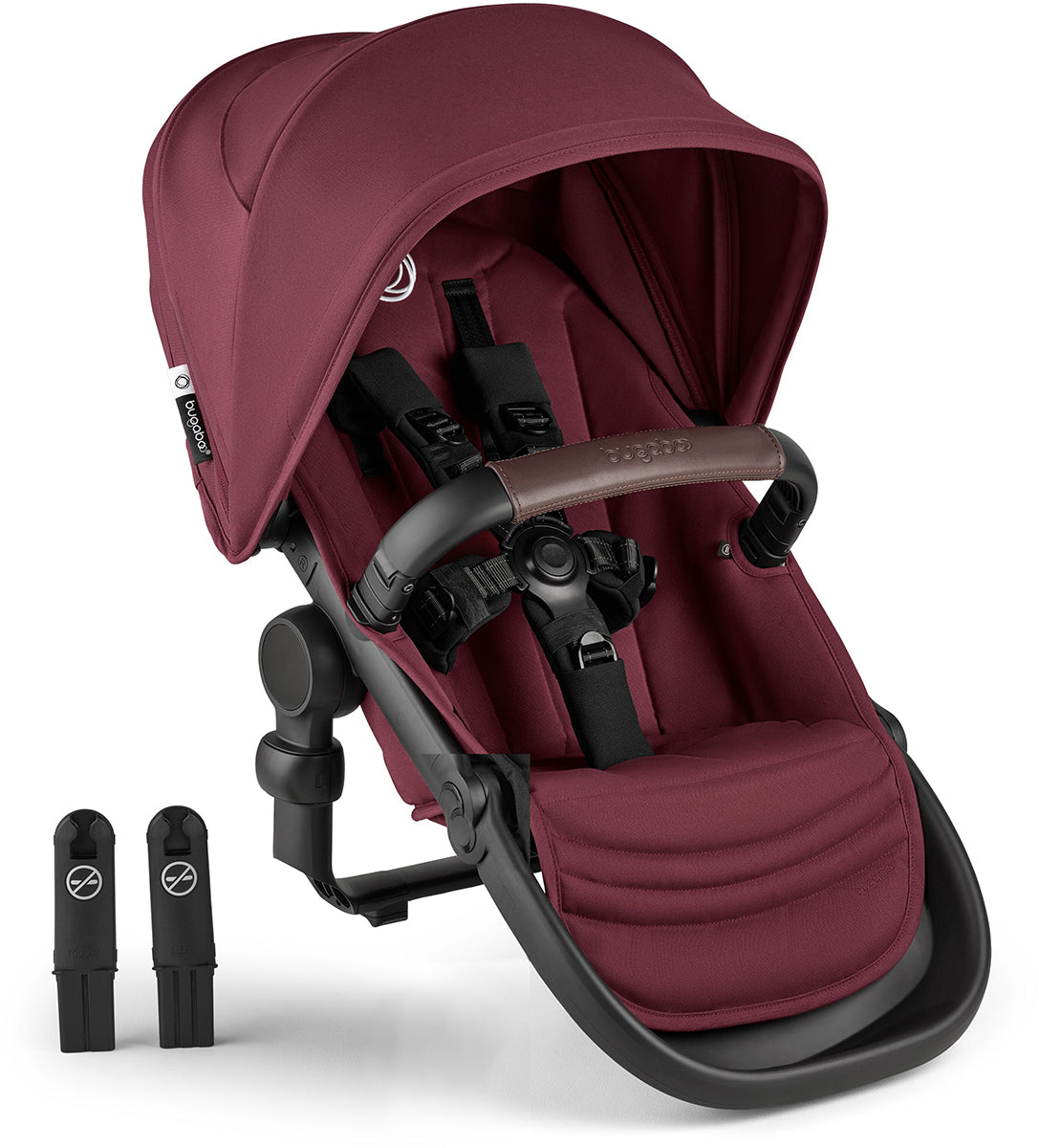 Bugaboo Kangaroo Sibling Seat - Black / Dark Cherry / Dark Cherry