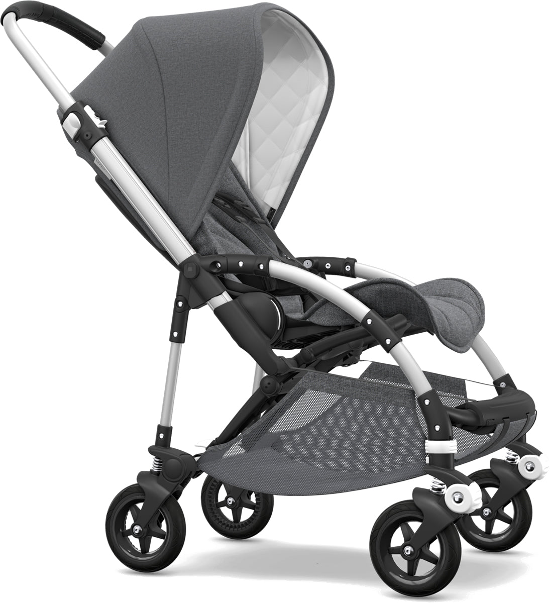 Bugaboo OPEN BOX Bee5 Classic Complete Stroller - Aluminum/Grey Melange