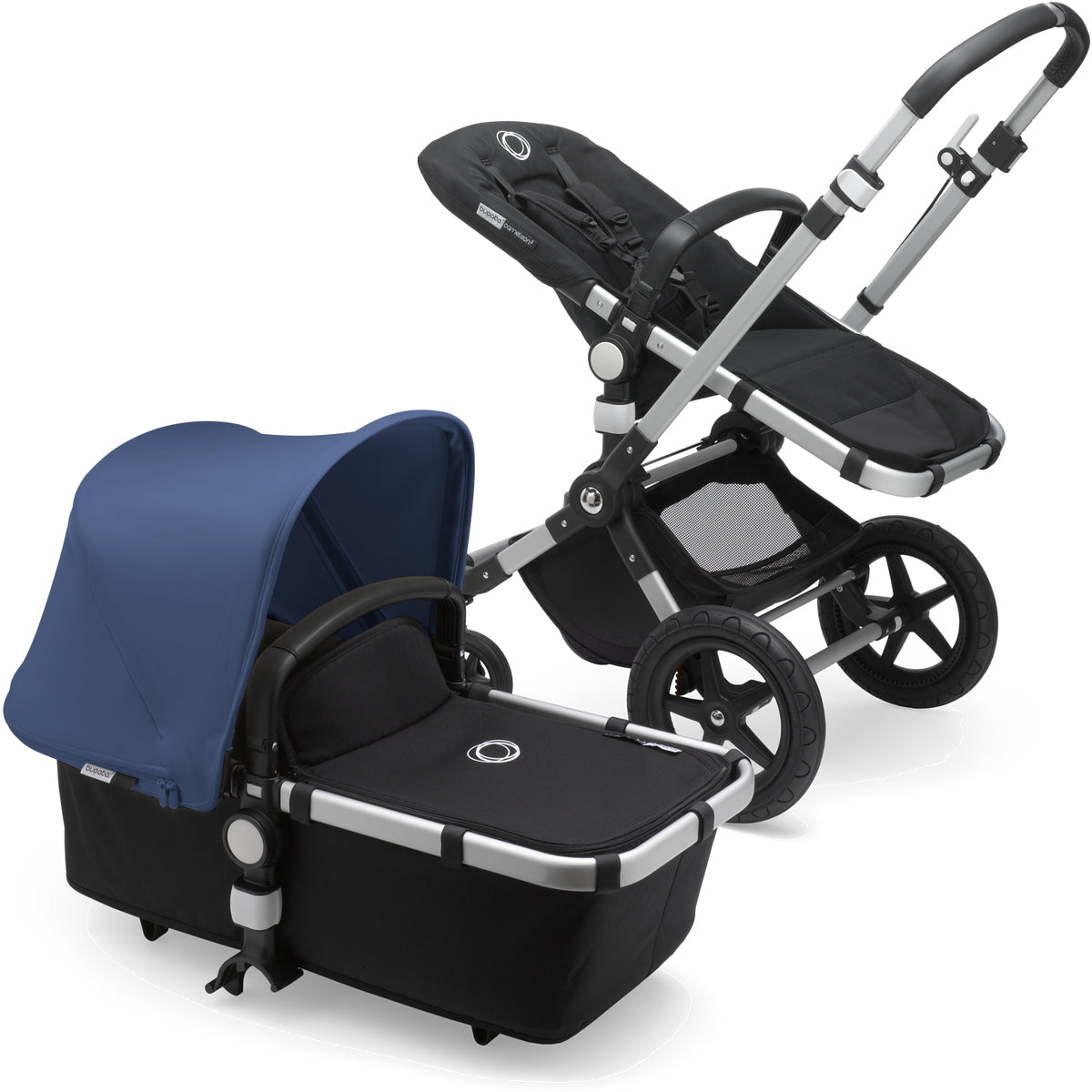 Bugaboo OPEN BOX Cameleon 3 Plus Complete Stroller - Aluminum/Black/Sky Blue