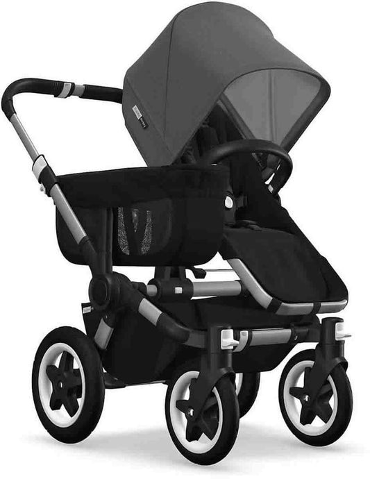 Bugaboo OPEN BOX Donkey 2 Mono Complete Stroller - Aluminum/Black/Grey Melange