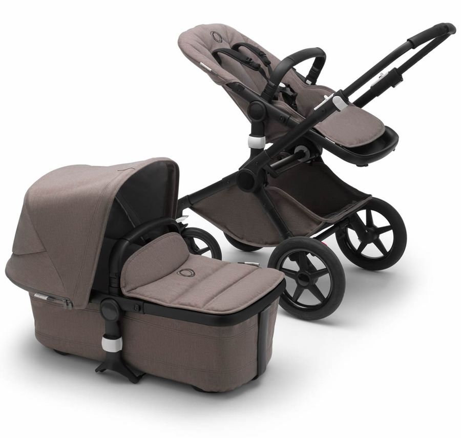 Bugaboo OPEN BOX Fox2 Complete Stroller - Black/Mineral Taupe