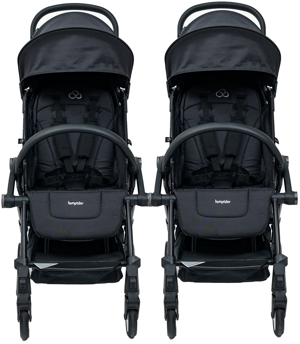 Bumprider Connect 3 Double Stroller Bundle - Black / Black