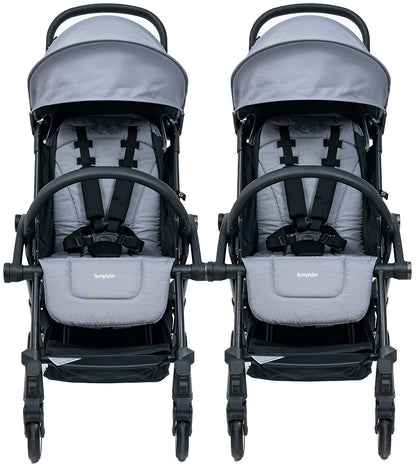 Bumprider Connect 3 Double Stroller Bundle - Black / Grey