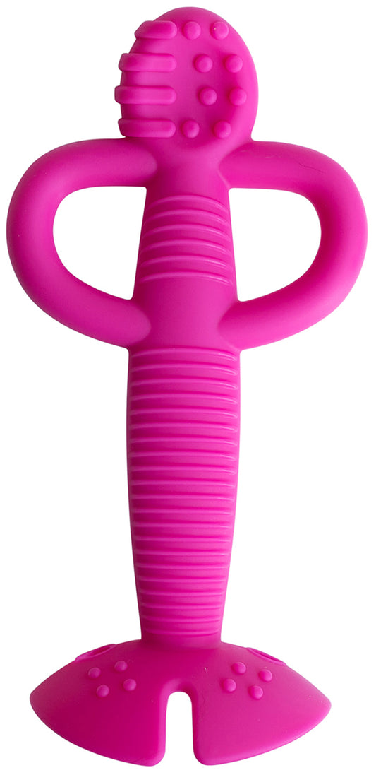 Busy Baby Teether & Training Spoon - Pink