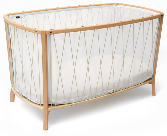 Charlie Crane KIMI Baby Bed with Organic Mattress - Desert