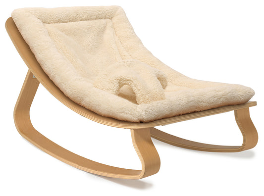 Charlie Crane LEVO Baby Rocker - Beech / Fur Milk