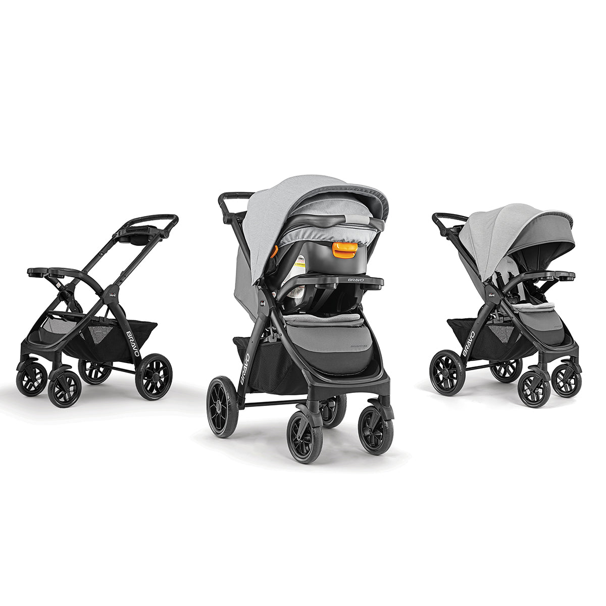 Chicco Bravo LE Trio Travel System Driftwood Albee Baby