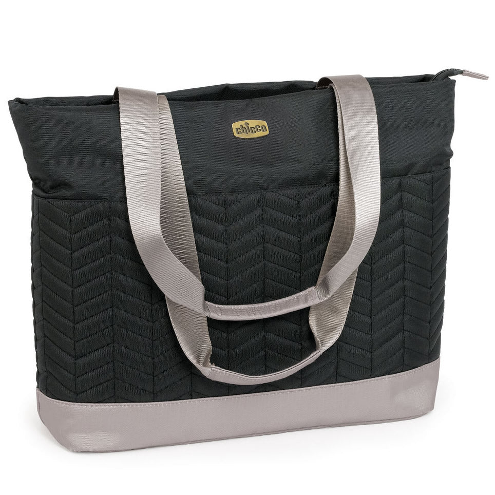 Chicco Chevron Tote Diaper Bag - Black