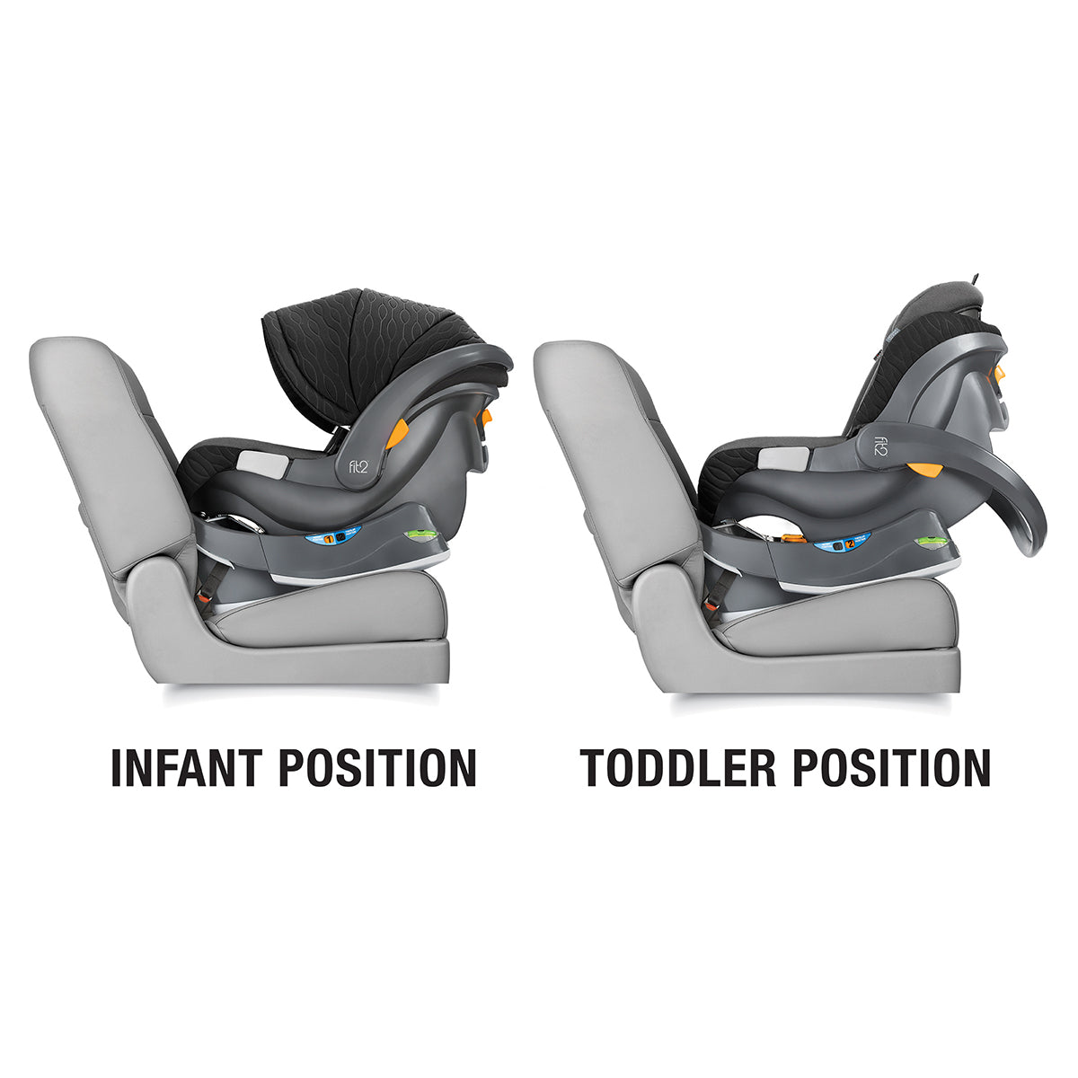 Chicco Fit2 Rear-Facing Infant & Toddler Car Seat with Anti-Rebound Bar - Cienna