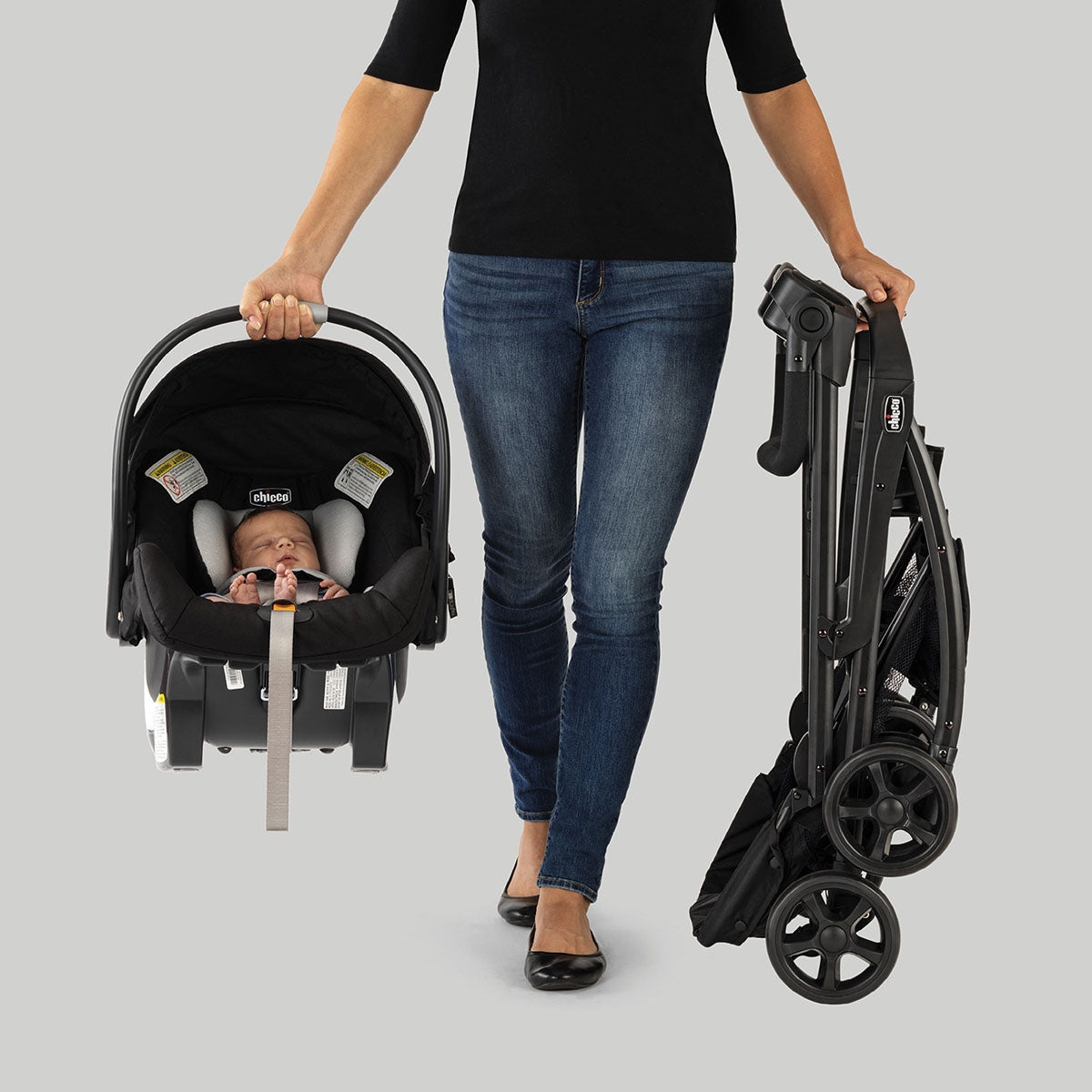 Chicco KeyFit Caddy Car Seat Frame Stroller - Black