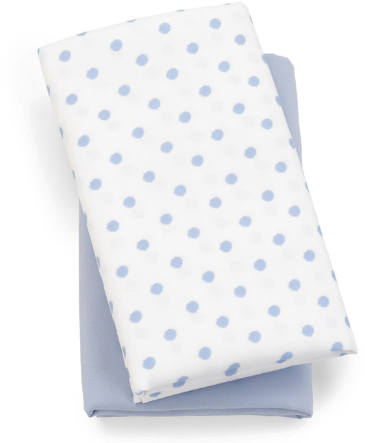 Chicco Lullaby Playard Fitted Sheet, 2-Pack - Blue Dot