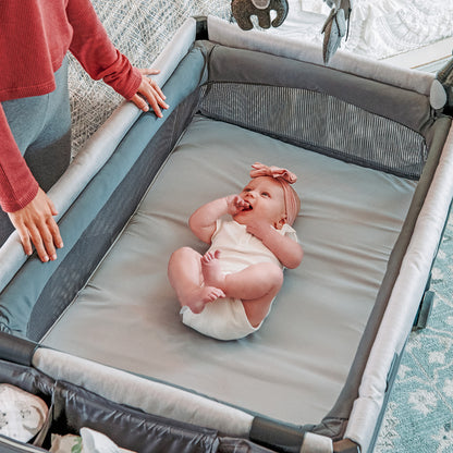 Chicco Lullaby Zip All-in-One Portable Playard - Driftwood