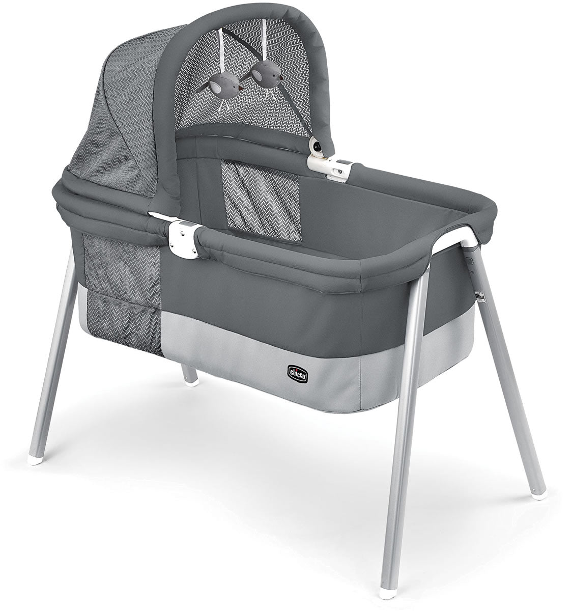 Chicco LullaGo Deluxe Portable Bassinet - Charcoal