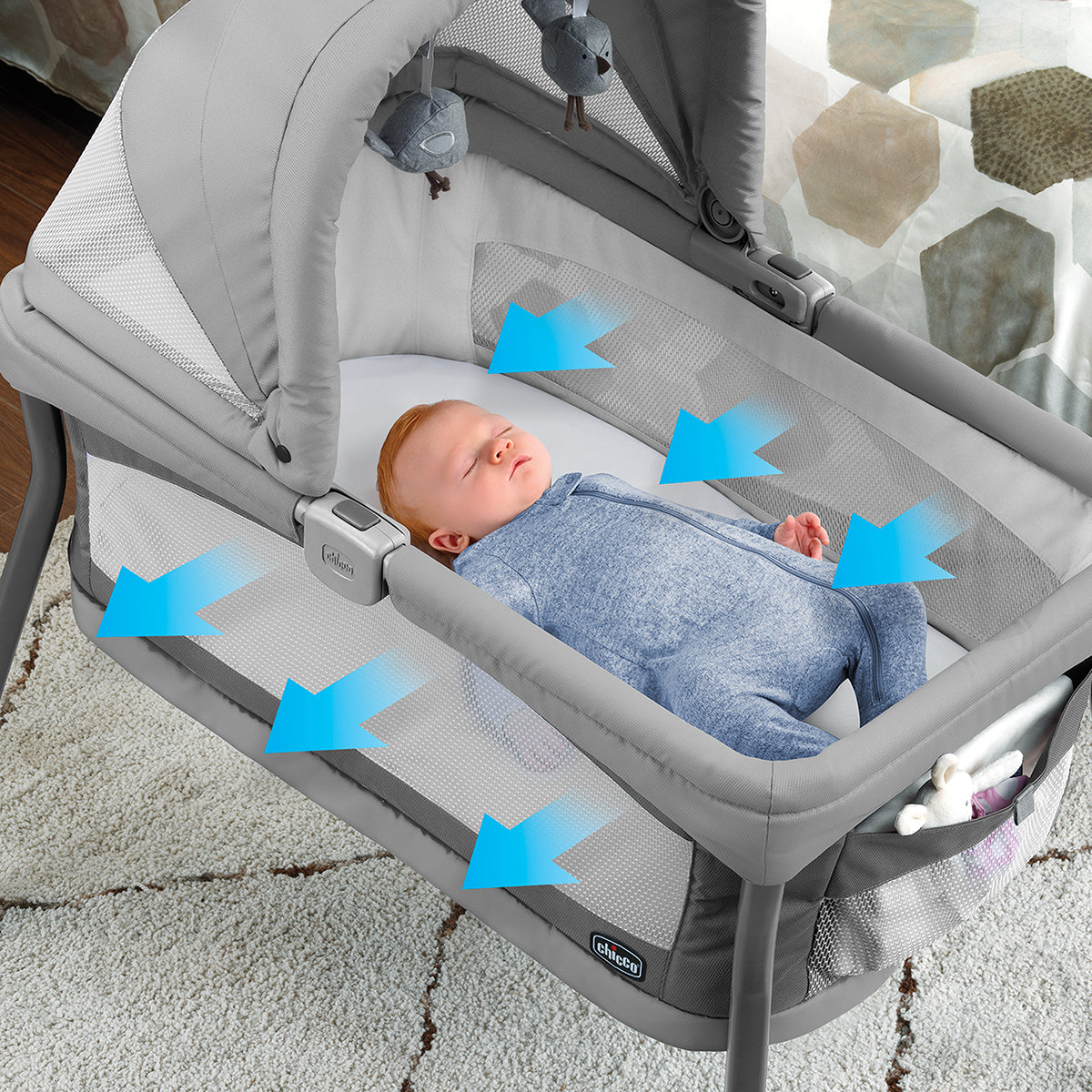 Chicco LullaGo Nest Portable Bassinet - Dove