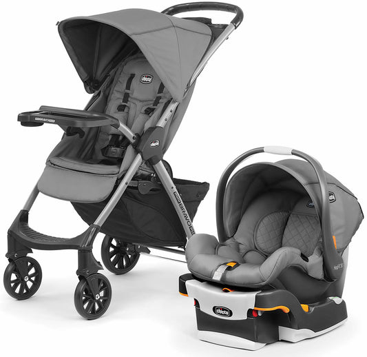 Chicco Mini Bravo Plus Travel System - Slate