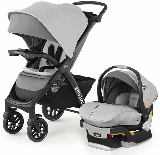 Chicco OPEN BOX Bravo LE Trio Travel System - Driftwood