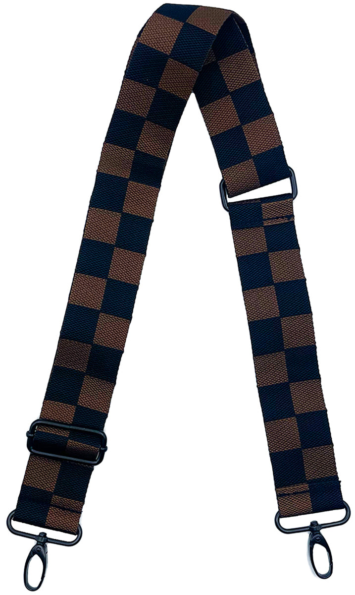 citymouse Woven Strap - Black + Brown Checkerboard