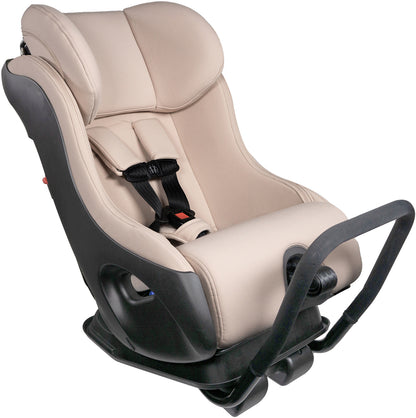 Clek Fllo Narrow Convertible Car Seat with Anti-Rebound Bar - Latte Ziip (Flame Retardant Free)