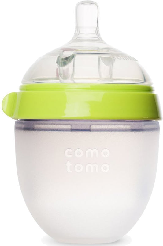 Comotomo Natural Feel Baby Bottle - 5 oz - Green