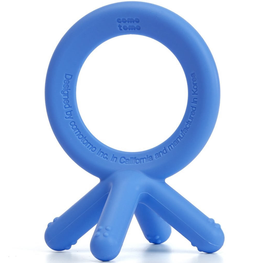 Comotomo Silicone Baby Teether - Blue