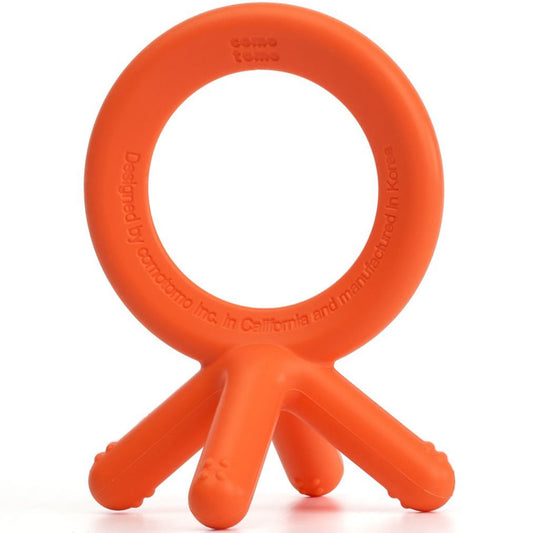 Comotomo Silicone Baby Teether - Orange