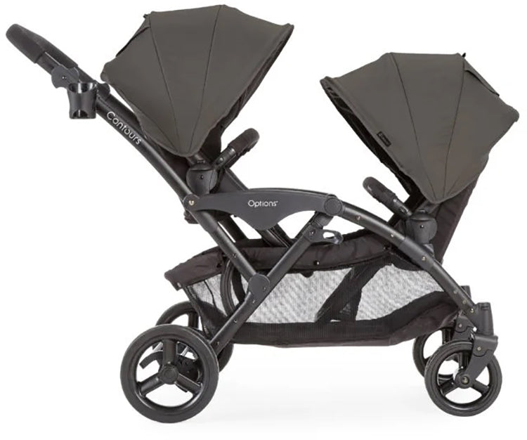 Contours Options V2 Double Stroller - Greige