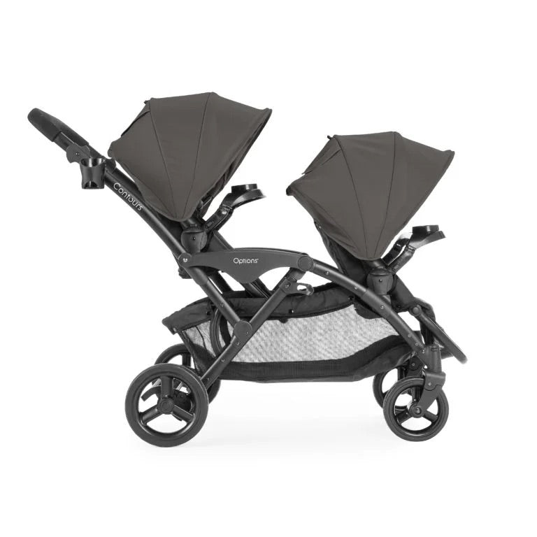 Contours Options V2 Double Stroller - Greige