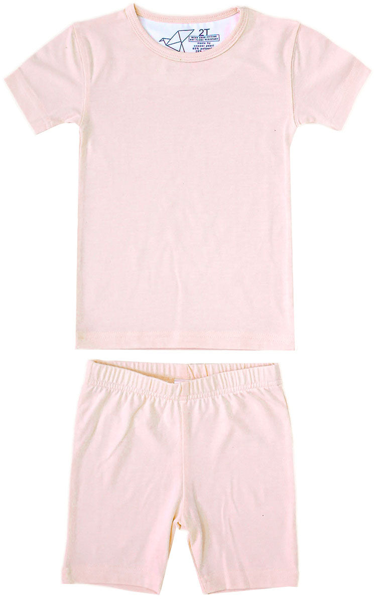 Copper Pearl 2 Piece Short Sleeve Pajamas - Blush, 12M