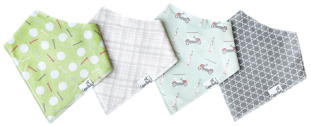 Copper Pearl Baby Bandana Bibs, 4 Pack - Bogey