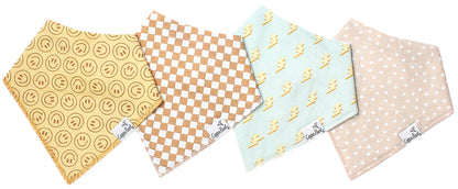 Copper Pearl Baby Bandana Bibs, 4 Pack - Vance