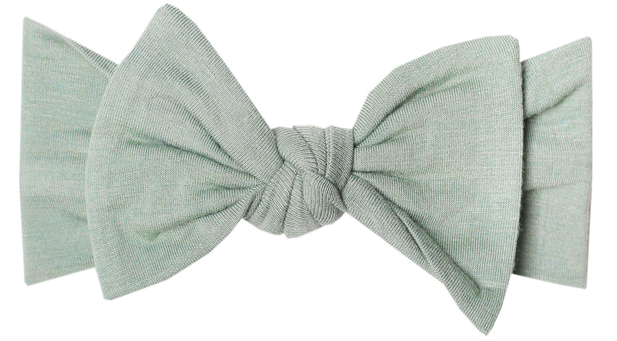 Copper Pearl Knit Headband Bow - Briar