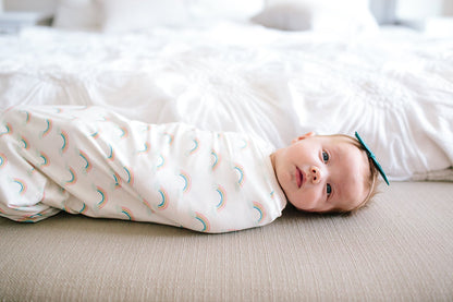 Copper Pearl Knit Swaddle Blanket - Daydream