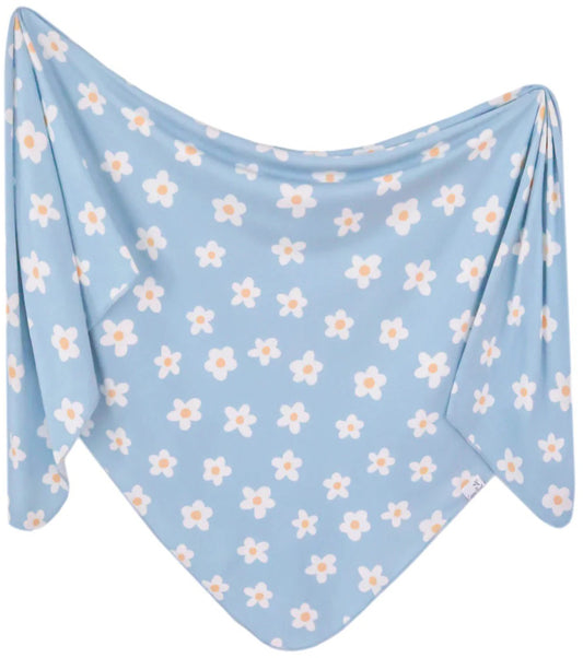 Copper Pearl Knit Swaddle Blanket - Della