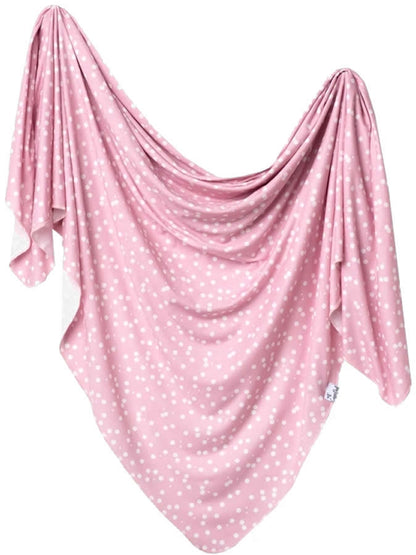 Copper Pearl Knit Swaddle Blanket - Lucy