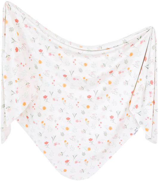 Copper Pearl Knit Swaddle Blanket - Mabel