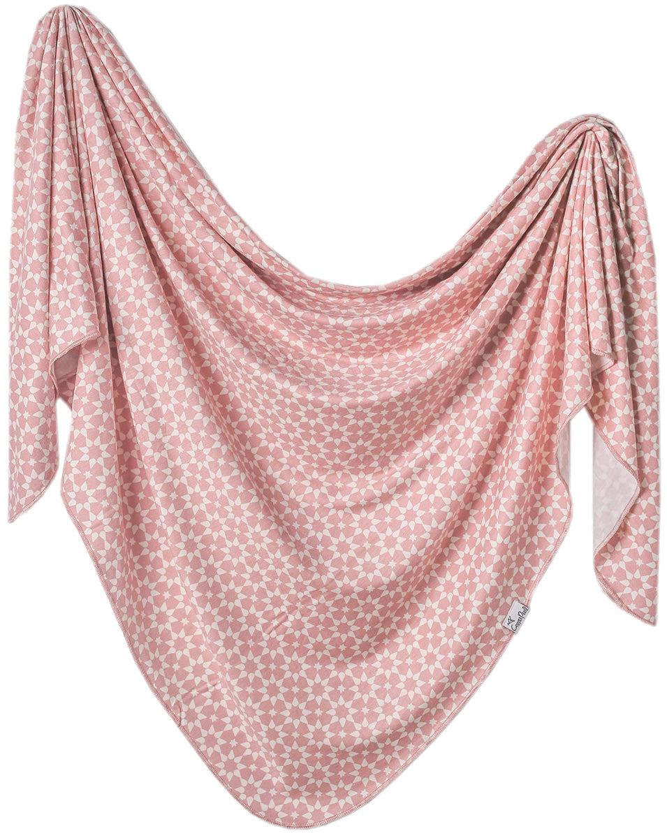 Copper Pearl Knit Swaddle Blanket - Star