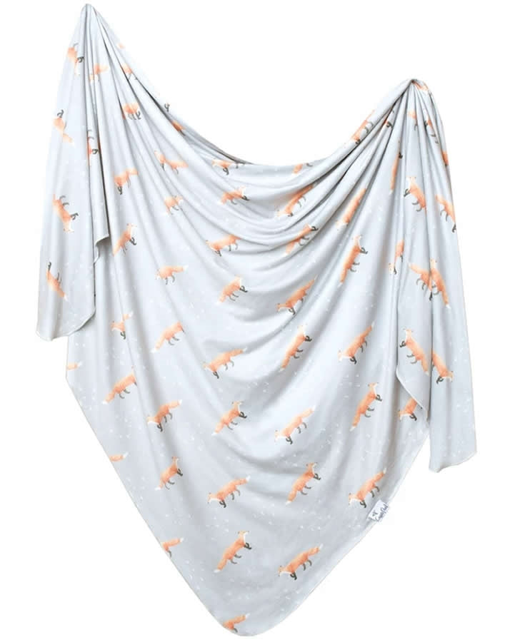 Copper Pearl Knit Swaddle Blanket - Swift