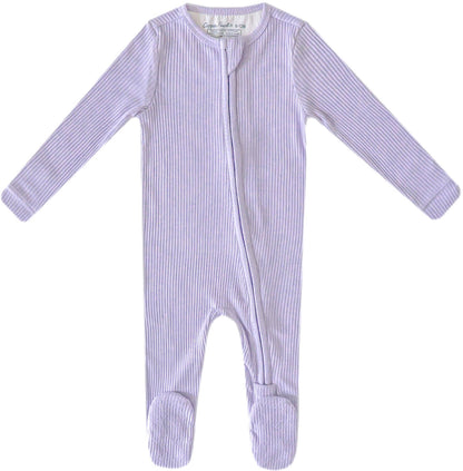 Copper Pearl Zip-up Footie - Periwinkle (18-24M)