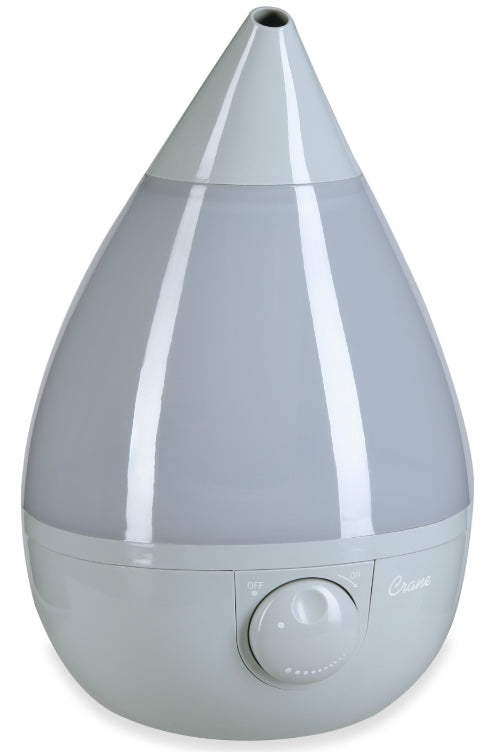 Crane Cool Mist Drop Shape Humidifier - Gray