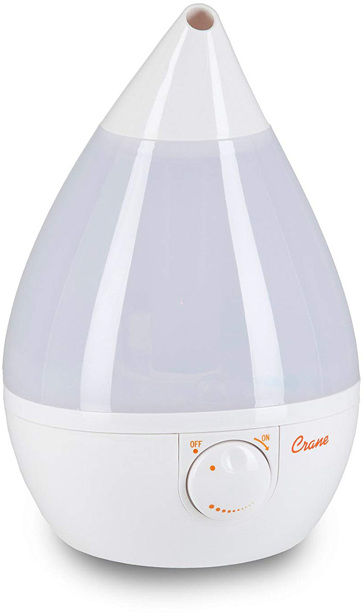 Crane Cool Mist Drop Shape Humidifier - White