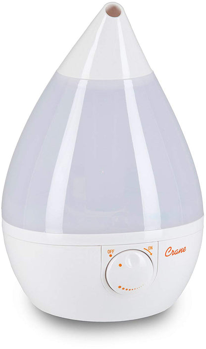 Crane Cool Mist Drop Shape Humidifier - White