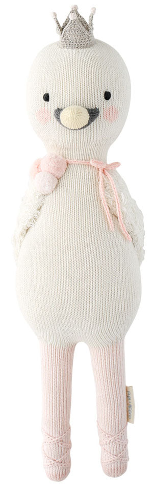 Cuddle+Kind Hand Knit Doll - Mini Harlow the Swan, 13"