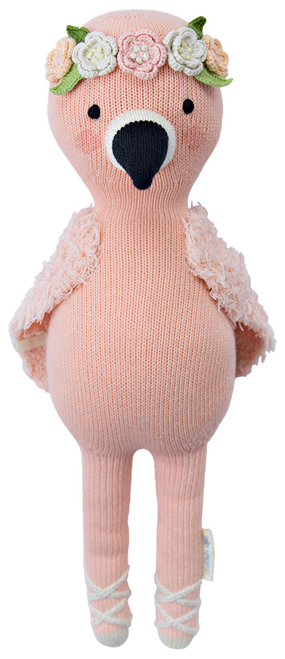 Cuddle+Kind Hand Knit Doll - Mini Penelope the Flamingo, 13"