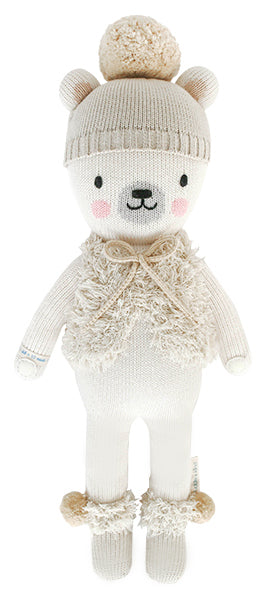 Cuddle+Kind Hand Knit Doll - Mini Stella the Polar Bear, 13"