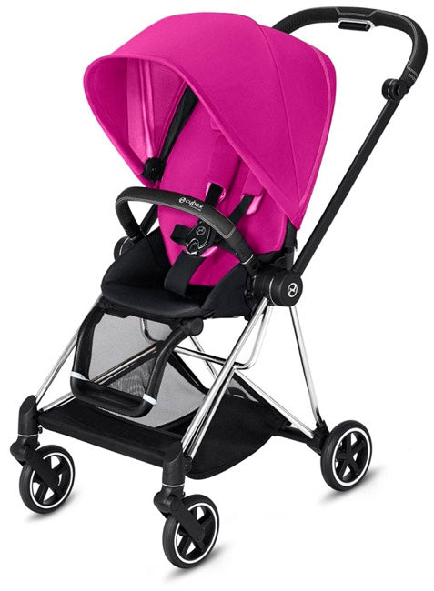 Cybex Mios 2 Complete Stroller - Chrome/Black/Fancy Pink